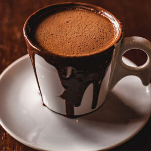 Cappuccino with chocolate